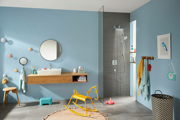 Смеситель для душа Hansgrohe Ecostat E 15708000 с термостатом Хром Смеситель для душа Hansgrohe Ecostat E 15708000 с термостатом Хром