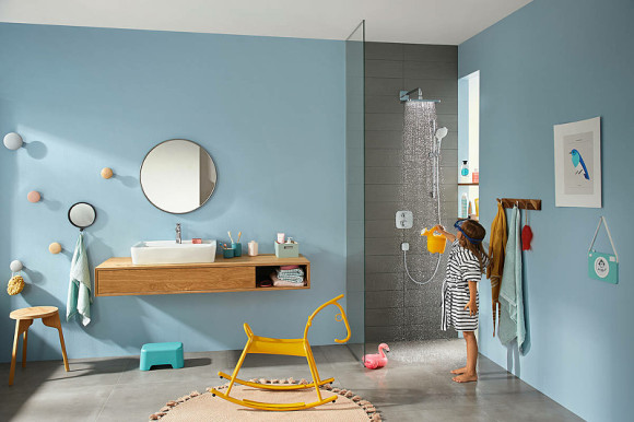 Смеситель для душа Hansgrohe Ecostat E 15708000 с термостатом Хром Смеситель для душа Hansgrohe Ecostat E 15708000 с термостатом Хром