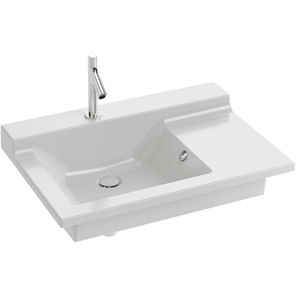 Раковина Jacob Delafon Soprano 80 EXL122-00 Белая Раковина Jacob Delafon Soprano 80 EXL122-00 Белая