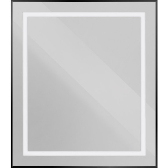 Зеркало BelBagno Kraft 70 SPC-KRAFT-700-800-SENS-NERO с подсветкой Черное с сенсорным выключателем