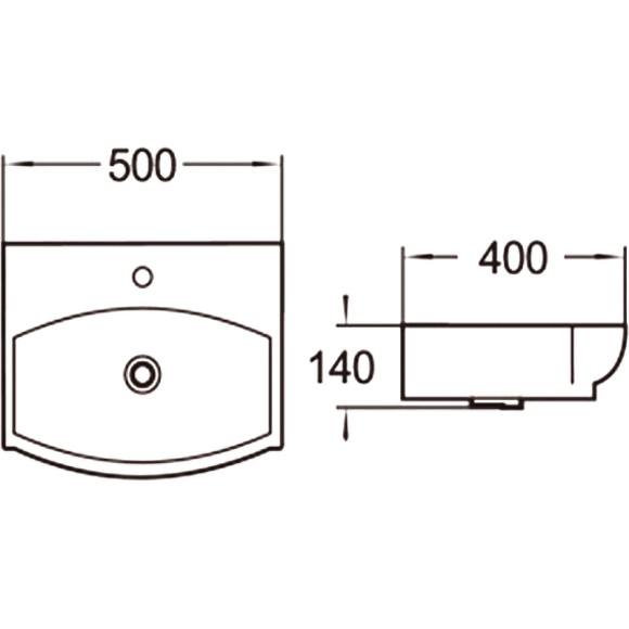 Раковина SantiLine 50 SL-2024 Белая