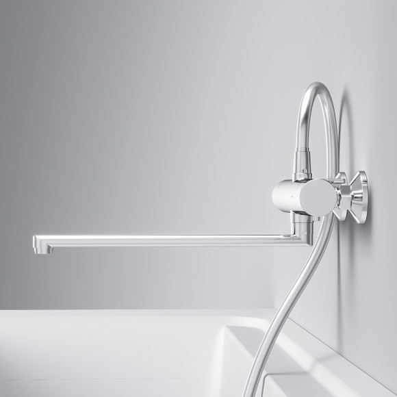 Смеситель для ванны AM.PM X-Joy F85A50900 универсальный с термостатом Хром Смеситель для ванны AM.PM X-Joy F85A50900 универсальный с термостатом Хром