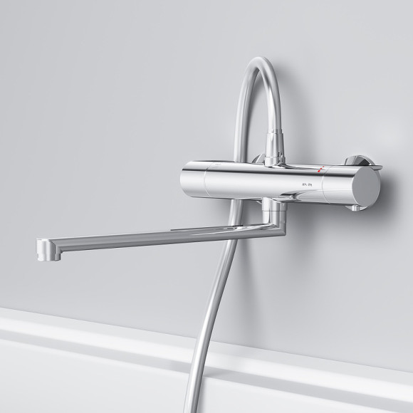 Смеситель для ванны AM.PM X-Joy F85A50900 универсальный с термостатом Хром Смеситель для ванны AM.PM X-Joy F85A50900 универсальный с термостатом Хром