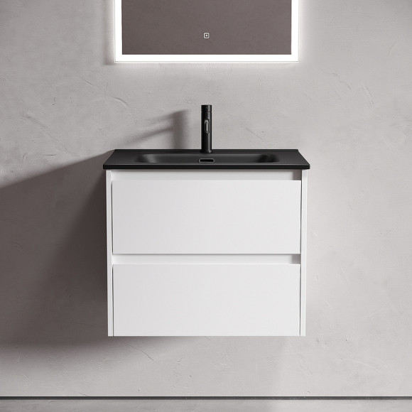 Тумба под раковину Sancos Libra 60 LB60W подвесная Белый глянец Тумба под раковину Sancos Libra 60 LB60W подвесная Белый глянец