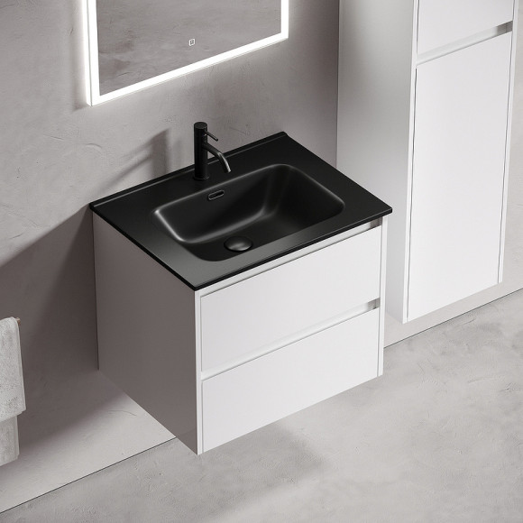 Тумба под раковину Sancos Libra 60 LB60W подвесная Белый глянец Тумба под раковину Sancos Libra 60 LB60W подвесная Белый глянец