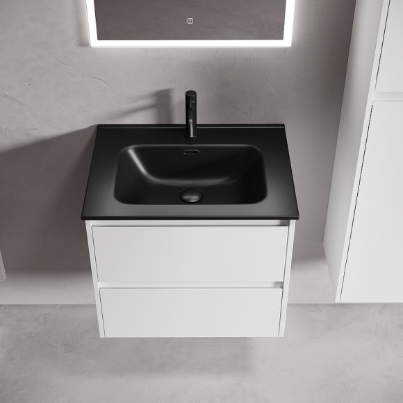 Тумба под раковину Sancos Libra 60 LB60W подвесная Белый глянец Тумба под раковину Sancos Libra 60 LB60W подвесная Белый глянец