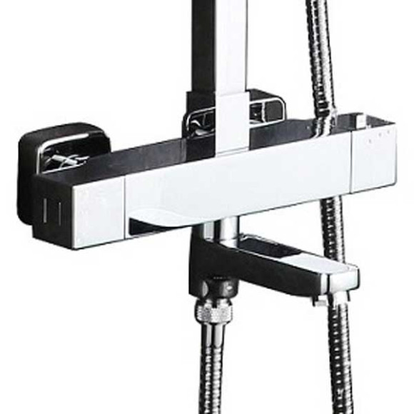 Душевая система Timo Tetra-Thermo SX-0169/00 с термостатом Хром Душевая система Timo Tetra-Thermo SX-0169/00 с термостатом Хром