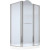 Душевой уголок Migliore Diadema 120x80 R 22676 профиль Хром стекло матовое