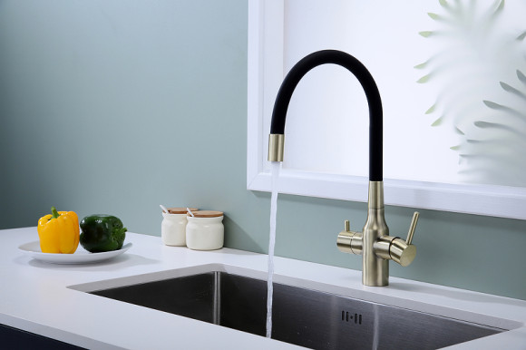 Смеситель для кухни Paulmark Salix Sa213419-BR Бронза