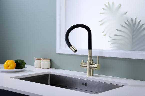 Смеситель для кухни Paulmark Salix Sa213419-BR Бронза