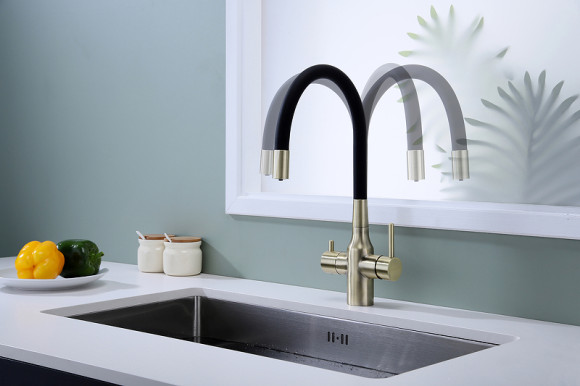 Смеситель для кухни Paulmark Salix Sa213419-BR Бронза