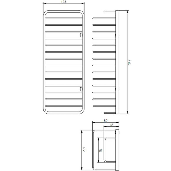 Полка корзина Omnires Uni UN3629CR Хром Полка корзина Omnires Uni UN3629CR Хром