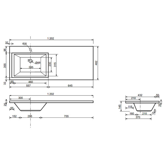 Тумба с раковиной Эстет Dallas Luxe 120 L ФР-00001922 Белая Тумба с раковиной Эстет Dallas Luxe 120 L ФР-00001922 Белая