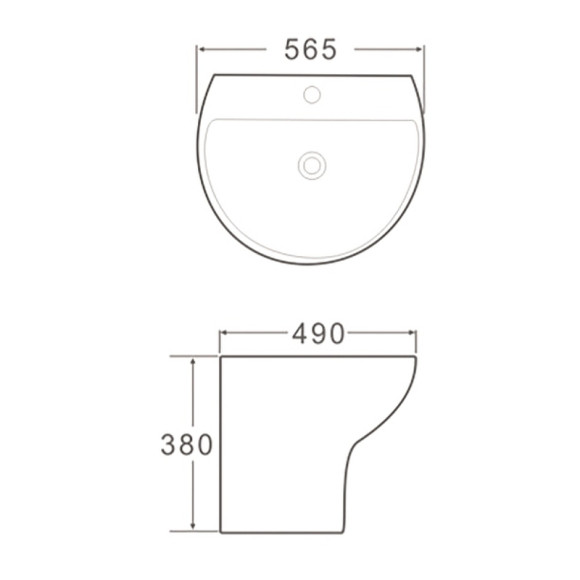 Раковина SantiLine 57 SL-4020 Белая Раковина SantiLine 57 SL-4020 Белая