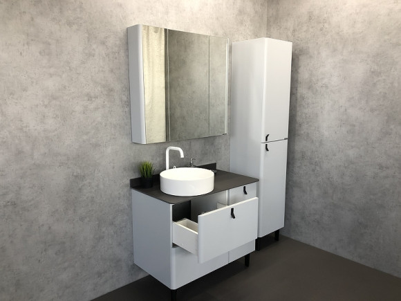 Шкаф пенал Comforty Сорренто 40 00-00000818 Светло серый Шкаф пенал Comforty Сорренто 40 00-00000818 Светло серый