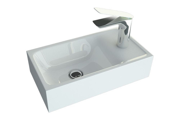 Раковина Art&Max AM-LAV-400-MR-MINI Белая