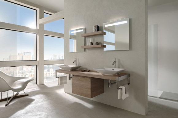 Зеркало Jacob Delafon Parallel 90 EB1414-NF с подсветкой с подогревом и ИК-выключателем