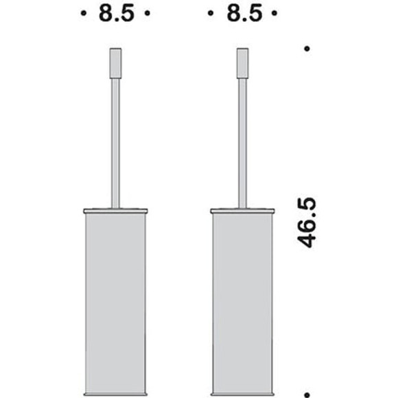 Ершик для унитаза Colombo Design Plus W4961.HPS1 Zirconium Ершик для унитаза Colombo Design Plus W4961.HPS1 Zirconium