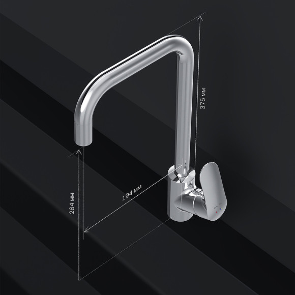 Смеситель для кухни AM.PM Like F8006000 Хром Смеситель для кухни AM.PM Like F8006000 Хром