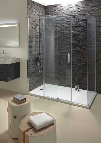 Душевая дверь Jacob Delafon Contra 170 E22C170-GA профиль Хром стекло прозрачное