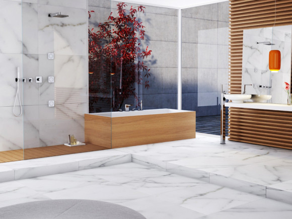 Смеситель для душа Webert Living LV971502560 с термостатом Черный матовый