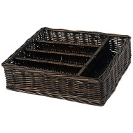 Корзина для аксессуаров WasserKRAFT Neime WB-190-L Темно-коричневая Корзина для аксессуаров WasserKRAFT Neime WB-190-L Темно-коричневая