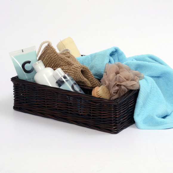 Корзина для аксессуаров WasserKRAFT Neime WB-190-L Темно-коричневая Корзина для аксессуаров WasserKRAFT Neime WB-190-L Темно-коричневая