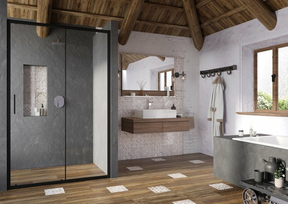 Душевая дверь Ravak Blix Slim BLSDP2-110 X0PMD0300Z1 профиль Черный матовый стекло Transparent Душевая дверь Ravak Blix Slim BLSDP2-110 X0PMD0300Z1 профиль Черный матовый стекло Transparent