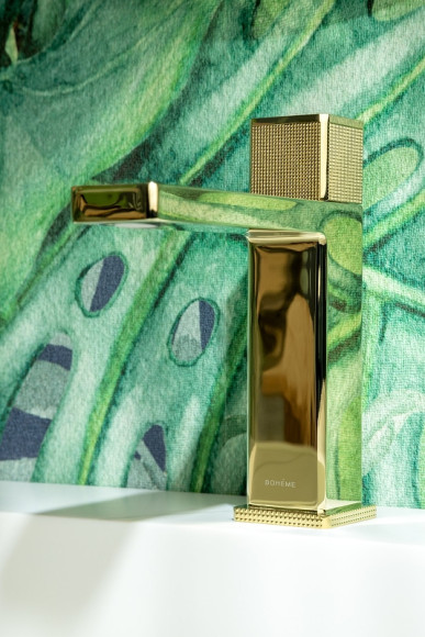 Смеситель для раковины Boheme Quad 159-G Золото