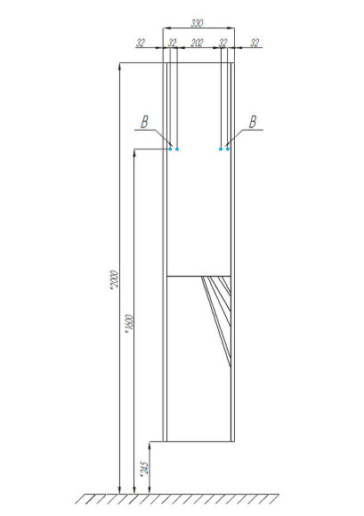 Шкаф пенал Aquaton Сакура 33 L 1A219903SKW8L подвесной Ольха наварра Белый глянец
