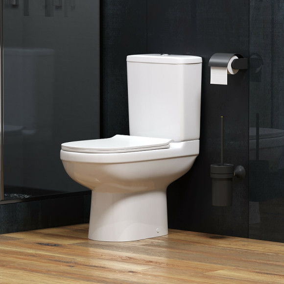 Унитаз компакт Niagara Nero NG-9902 с бачком и сиденьем Микролифт Унитаз компакт Niagara Nero NG-9902 с бачком и сиденьем Микролифт