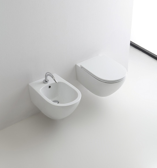 Биде Kerasan Aquatech 372401*1 подвесное Белое Биде Kerasan Aquatech 372401*1 подвесное Белое