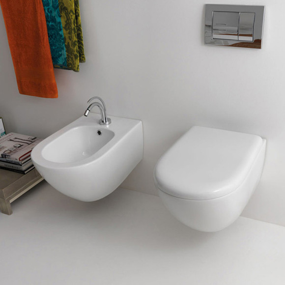 Биде Kerasan Aquatech 372401*1 подвесное Белое Биде Kerasan Aquatech 372401*1 подвесное Белое