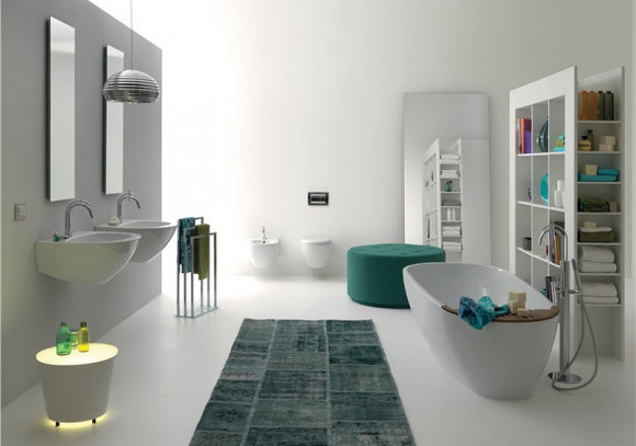 Биде Kerasan Aquatech 372401*1 подвесное Белое Биде Kerasan Aquatech 372401*1 подвесное Белое