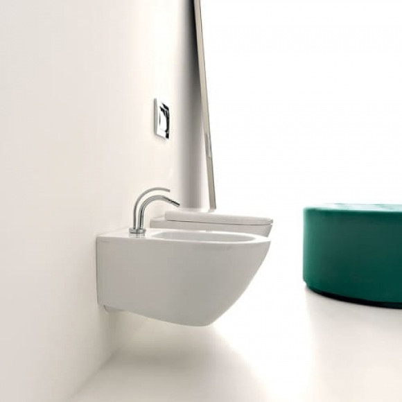 Биде Kerasan Aquatech 372401*1 подвесное Белое Биде Kerasan Aquatech 372401*1 подвесное Белое