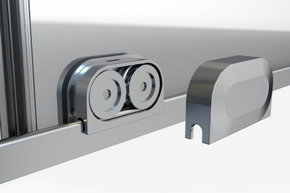 Душевой уголок Allen Brau Fantasy 160x80 3.11010.00 + 3.11011.00 профиль Хром стекло прозрачное