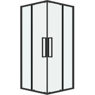 Душевой уголок Grossman Cosmo 100х100 300.K33.02.1010.21.00 профиль Черный матовый стекло прозрачное