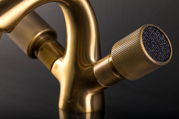 Смеситель для раковины Boheme Royal Cristal 311-Royal/CRSTBlack Бронза