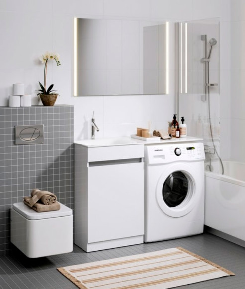 Тумба под раковину Aqwella Form 115 FOR0105KL Белая Тумба под раковину Aqwella Form 115 FOR0105KL Белая