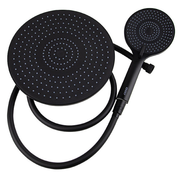 Душевая система Kaiser Cezar 05182-2 с термостатом Черная матовая Душевая система Kaiser Cezar 05182-2 с термостатом Черная матовая