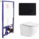 Комплект унитаза WeltWasser Merzbach 043 GL-WT 10000009939 с инсталляцией Berges Novum D5 040235 с сиденьем Микролифт и Черной матовой клавишей смыва Комплект унитаза WeltWasser Merzbach 043 GL-WT 10000009939 с инсталляцией Berges Novum D5 040235 с сиденьем Микролифт и Черной матовой клавишей смыва