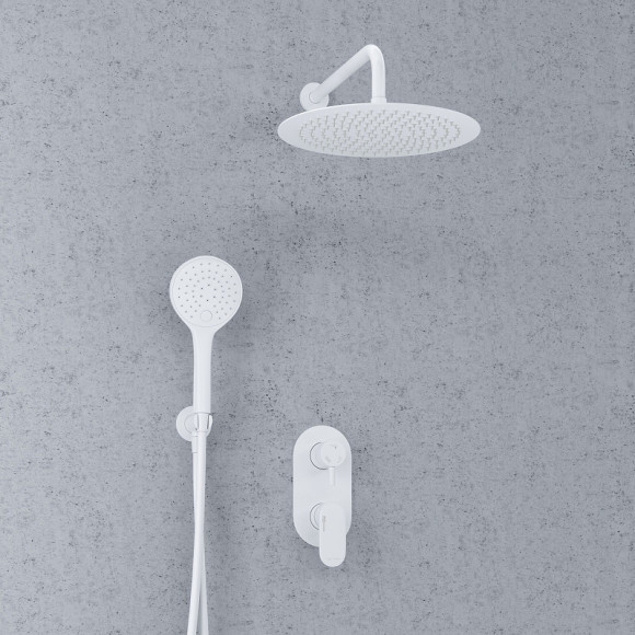 Душевая система WasserKRAFT А85155 Белая матовая