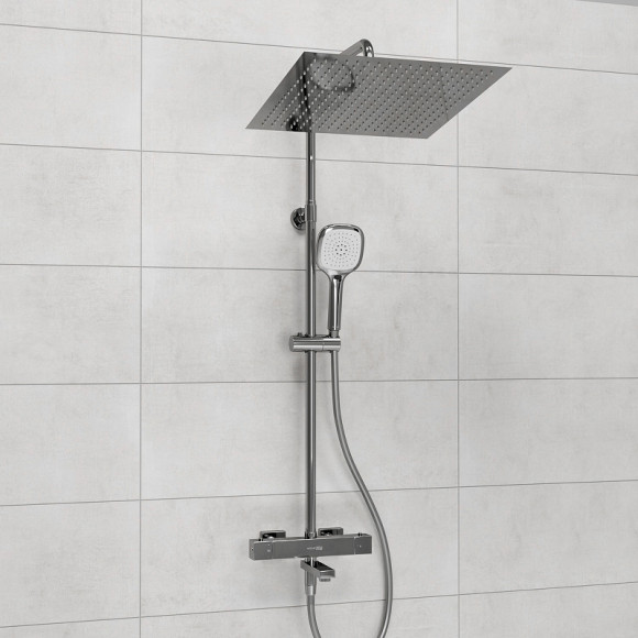 Душевая система WasserKRAFT A199.119.065.087.CH Thermo с термостатом Хром