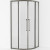 Душевой уголок Cezares Relax-304 100x100 RELAX-304-R-2-100-C-GM профиль Оружейная сталь стекло прозрачное