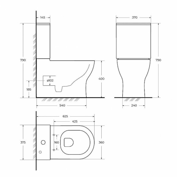 Унитаз компакт BelBagno Energia BB8134CPR/SC без бачка с сиденьем Микролифт Унитаз компакт BelBagno Energia BB8134CPR/SC без бачка с сиденьем Микролифт
