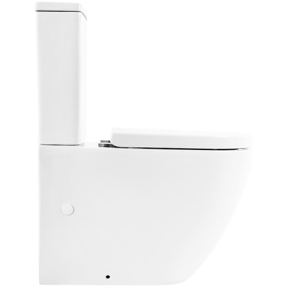 Унитаз компакт BelBagno Sfera-R BB2141CPR/BB865SC без бачка с сиденьем Микролифт Унитаз компакт BelBagno Sfera-R BB2141CPR/BB865SC без бачка с сиденьем Микролифт