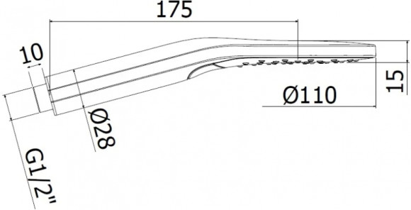 Ручной душ Paffoni Sofia ZDOC122CR Хром