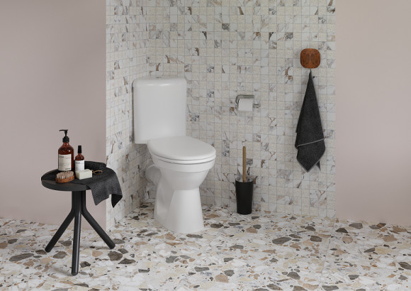 Унитаз компакт Vitra Arkitekt 9754B003-7200 угловой с бачком и сиденьем