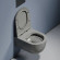Унитаз Ceramicanova Modena Rimless CN6063MH подвесной Антрацит матовый с сиденьем Микролифт Унитаз Ceramicanova Modena Rimless CN6063MH подвесной Антрацит матовый с сиденьем Микролифт