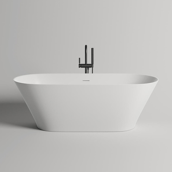 Ванна из искусственного камня Salini Mona 180х80 102921M Белая матовая Ванна из искусственного камня Salini Mona 180х80 102921M Белая матовая